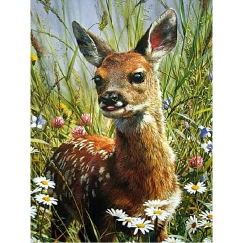 Diy Diamond Embroidery Sika deer 5d Diamond Painting cross stitch full Square rhinestone Diamond Mosaic animal Home Decoration