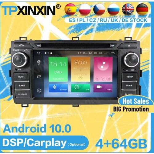 Car Radio Stereo With Screen Control Receiver Android For Toyota Auris 2013 2014 2015 GPS Player Navigation Auto Audio Head Unit