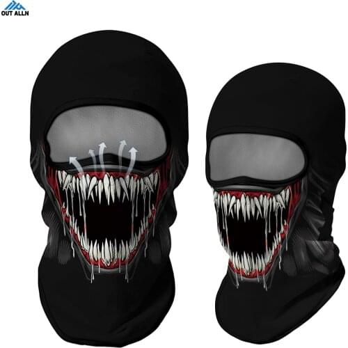 Balaclava Bandana Venom Scarf Motorcycle Full Face Mask Sport Cycling Headband Kominiarka Running Sturmhaube Headgear Women Men