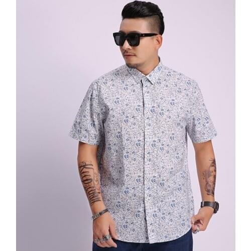 8XL 6XL 5XL Mens Summer Beach Hawaiian Shirt Short Sleeve Plus Size Floral Shirts Men Casual Holiday Vacation Clothing Camisas
