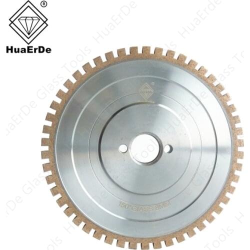 HuaErDe CNC round tooth diamond grinding wheel brought out water hole glass stone grinding wheel NC machining center