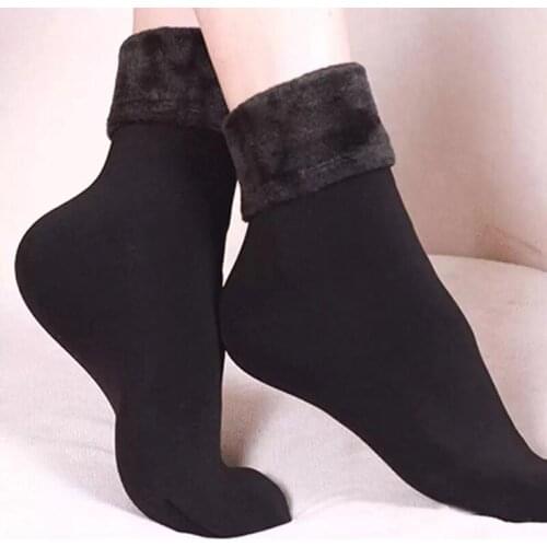 5Pair/lot Cashmere Wool Socks Women Winter Thick Thermal Warm Socks Ladies Soft Velvet Boots Floor Sleep Snow Socks