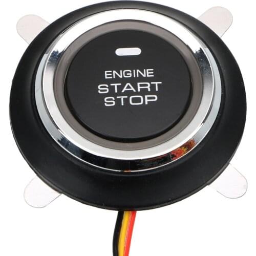 Car general entry keyless ignition start switch engine automatic start stop button 12V