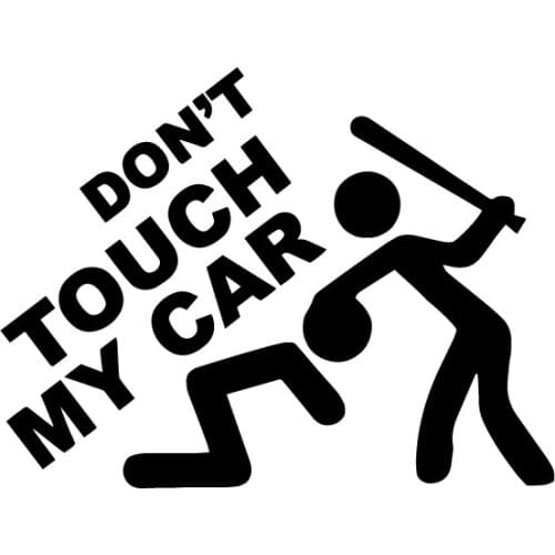 Creative Don't Touch Me Car-Sticker Automobile Motorcycle Window Bumper Laptop Vinyl Decal PVC Decorative Good Apply To Car Door