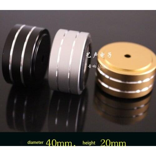 KYYSLB Diameter 40mm Height 20mm Foot All Aluminum Amplifier Chassis Speaker Shock Absorber Foot Pad Foot Cushion Shock Pin