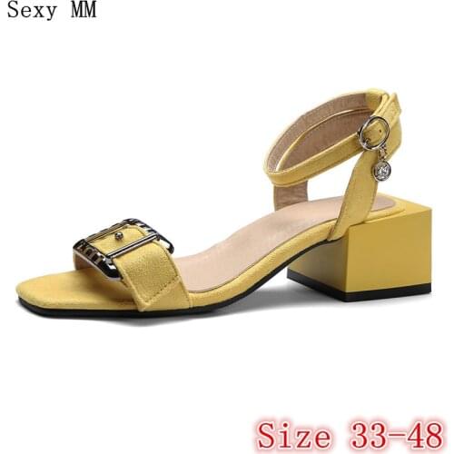 Summer High Heels Peep Toe Shoes Women Pumps High Heel Sandals Woman Gladiator Sandals Plus Size 33 - 40 41 42 43 44 45 46 47 48