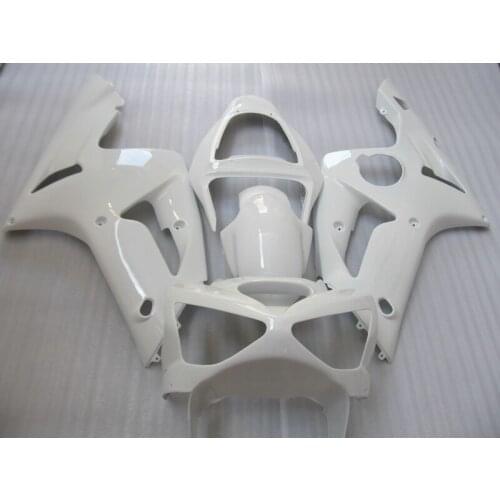 Injection molding top selling fairing kit for Kawasaki Ninja ZX6R 03 04 white fairings set ZX6R 2003 2004 OT22