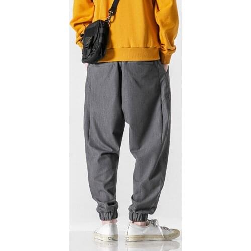 Mens slacks Small Feet Trousers Casual pants pendant wide leg pants spring/summer 2021 Mens loose trousers