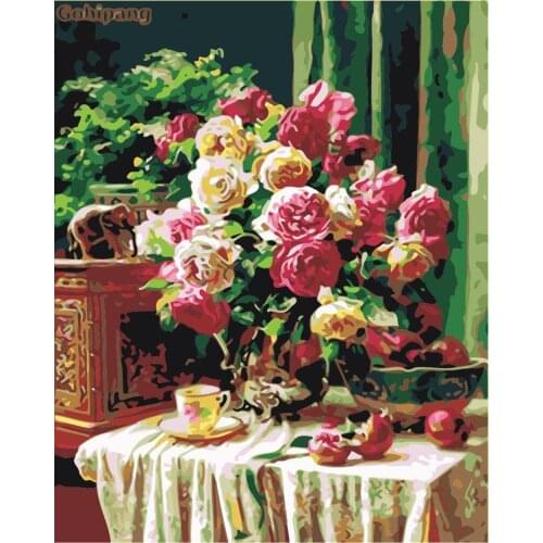 Breath True Painting By Numbers For Adults Natural Scenery Acrylic Peinture Pair Number Canvas Drawing Diy Landscape Decor Home