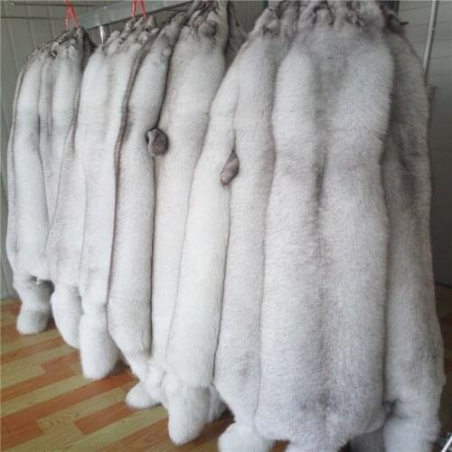 Natural color blue fox fur skin/ wholesale fox fur