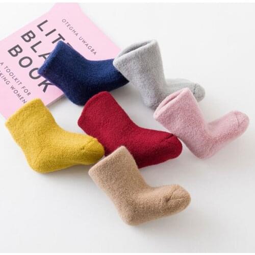Thicken Baby Kids Socks Autumn Winter Cotton Socks Warm Toddler Boy Girls Floor Socks Children Clothing Accessories