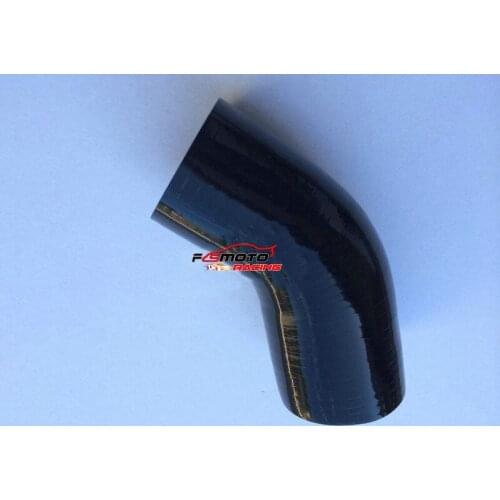 64mm 2.5" 2-1/2" Silicone 45 Degree Elbow Connector Joiner Intake Hose Tube Pipe