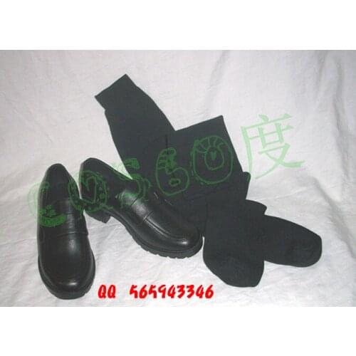 Final Fantasy Cater Black Cosplay Shoes with Socks S008