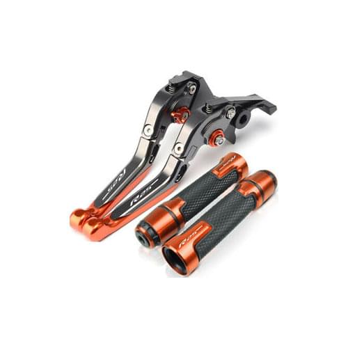 Fit For YAMAHA YZF R25 2015-2018 Brake Clutch Levers+Handlebar Grip sets Handlebar brake clutch handle