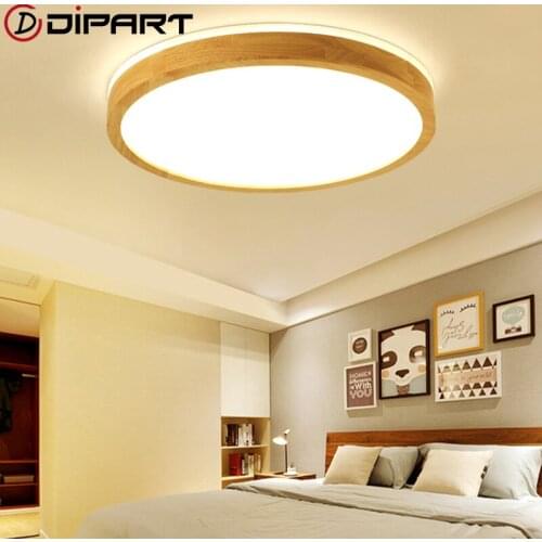 New pattern Modern simplicity LED Ceiling Lights Wooden Rectangle Ceiling Mounted Lamp For Living Room Surface mount Bedroom Lus
