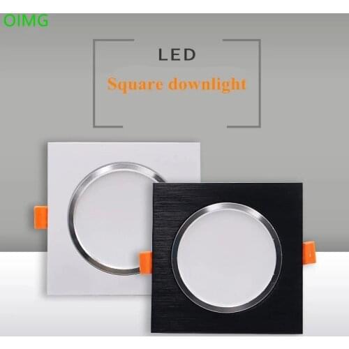 Dimmable Recessed Anti Glare LED Downlights 9W/12W/15W/20W SMD5730 Chip Ceiling Spot Lights AC85~265V Background Lamps AC85-265V