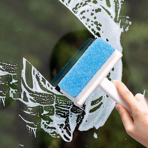 Window Glass Scraping Cleaning Brush Multifunctional Home Clearing Car Window Clearing Wall Tile Cleaning Brush Sponge Brush