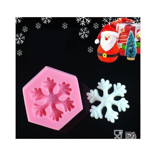 Kawaii Snowflake Silicone Mold - Perfect For Cake decorating, Sugarcraft, Miniature Food, Resin Mold H925