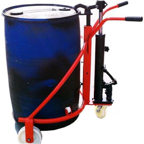 Oil drum handling cart 300KG load-bearing manual oil drum loading and unloading truck, raising 200mm oil drum trailer