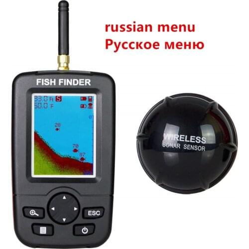 FFW718 upgraded Wireless Portable Fish Finder 40M/120FT Sonar Depth Sounder Alarm Ocean River Lake