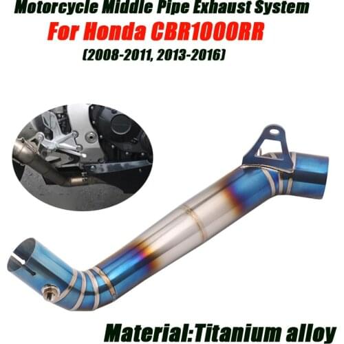Titanium alloy Middle Link Tubes Refit Replace Connet 60mm Muffler For Honda CBR1000RR 2017 2018 2019 Motorcycle Exhaust System