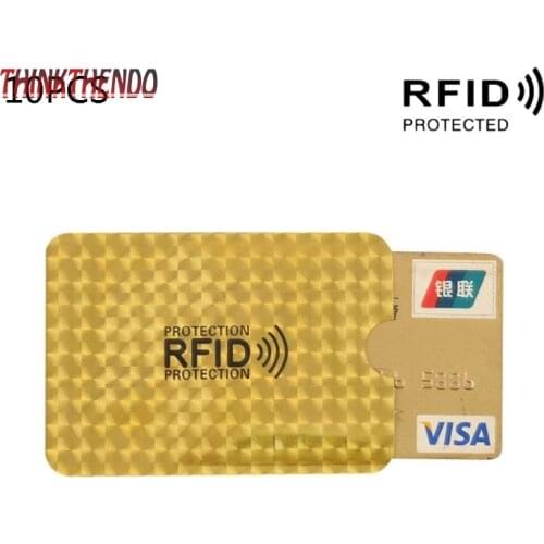 10pcs RFID Credit ID Card Sleeve Protector Blocking Safety Shield Anti Theft F3MD