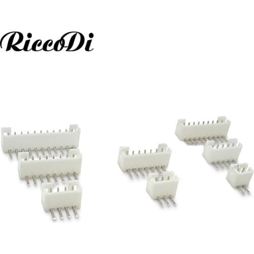 100-500Pcs PH 2.0 mm Pitch Right Angle 90 Degree Wafer Housing Connector Plug For PCB Board PH-2P 3P 4P 5P 6P 7P 8P 9P 10P