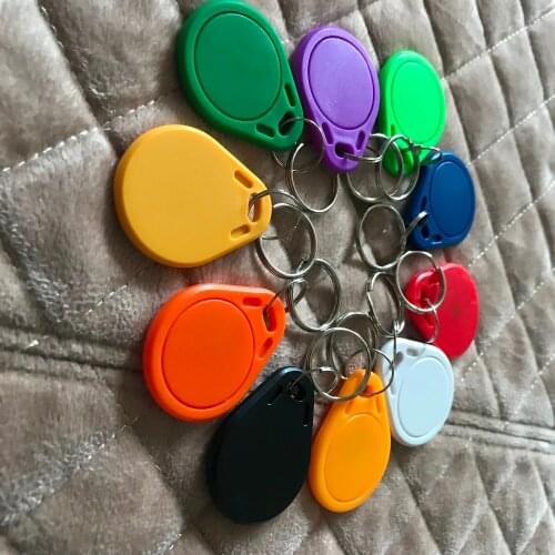 1000pcs/lot UID Changeable IC tag keyfob for mif 1k 13.56MHz Writable mif 0 zero HF ISO14443A colorful