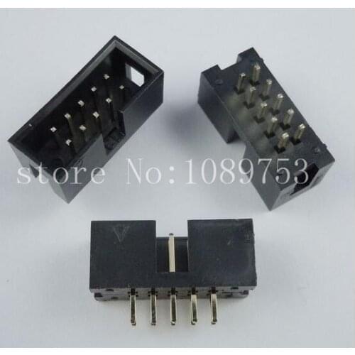 20pcs IDC Box header DC3 DC3-10P 2x5 10 pins 10P 2.54mm Pitch