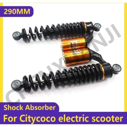 290MM Rear Shock Absorber with Decorative Airbag Rear Damping Spring for Citycoco Electric Bicycle Scooter Front Fork Circular
