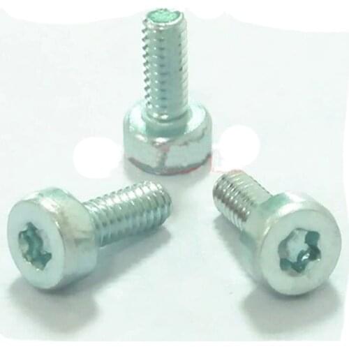 30pcs M3x6mm Length Carbon steel blue and white zinc cylinder head torx Hexagonal plum Cup heads six stars Mechanical screw