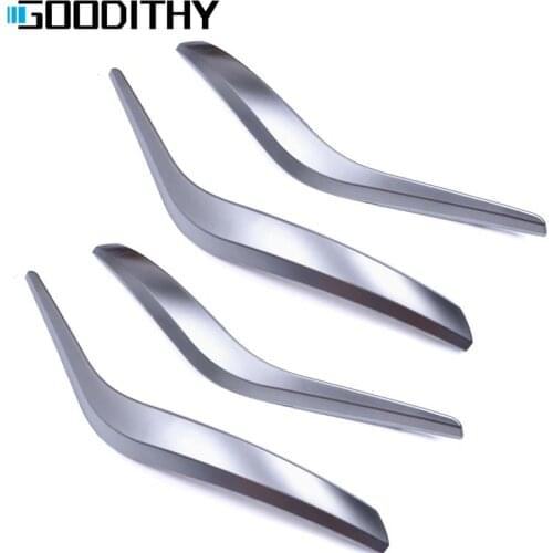 Original Black Beige Silver 4PCS Set Car Inner Armrest Cover Trim For BMW X1 E84 2010-2016