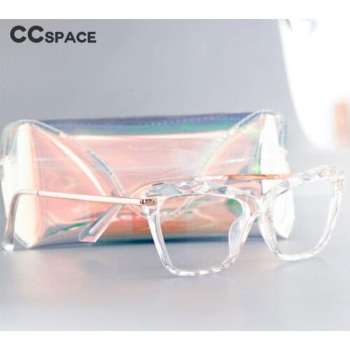 Case45591 Plastic Titanium Glasses Frames Ultralight Men Women Optical Fashion Computer Glasses