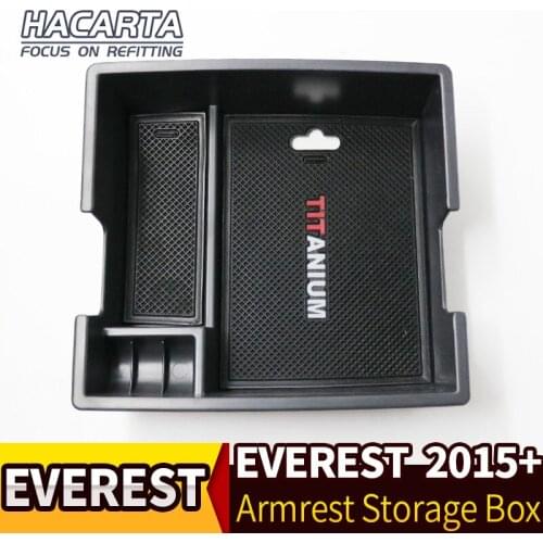 Center Console Car Armrest Storage Box Car Interior Container Car Modification Accessories For Everest 2015-2019