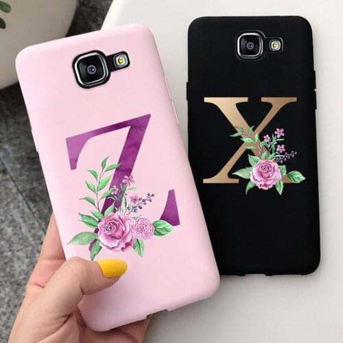26 Letters A To Z For Samsung Galaxy A5 2016 Case Shockproof Cell Phone Case For Samsung A5 A 5 2016 A510F A510M Back Cover Capa