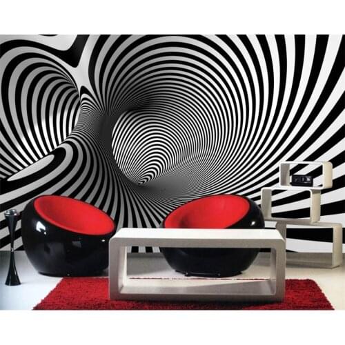 Beibehang Customized black and white abstract papier peint background modern new sofa bedroom wallpaper wall papers home decor