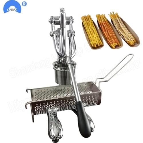 Long Potato Strip Extruder Mashed Potatoes French Fries Maker Machine Manual Potato Making Machine Manual Potato Forming Tool