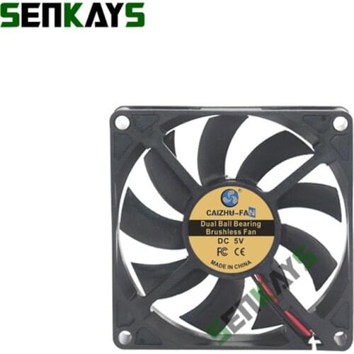 Dual Ball Bearing 8015 80MM 80*80*15MM DC 5V 12V 24V Cooling Fan Comptuter CPU Cooling Fan Laptop Cooling Fan 2pin