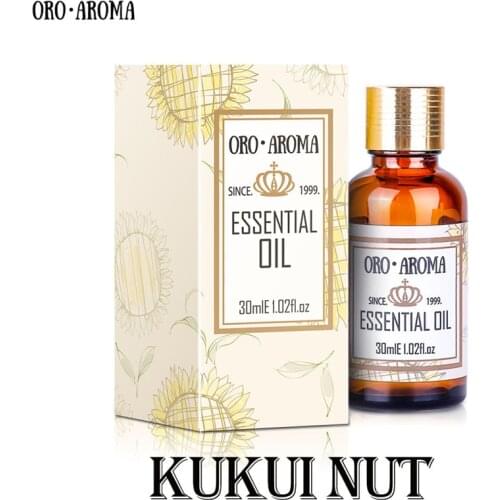Famous brand oroaroma natural aromatherapy kukui nut oil Improves dry skin Sunscreen and sun care kukui nut oil