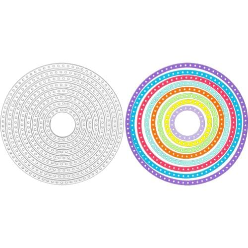 Julyarts Circle Metal Dies for Card Making New for 2021 For DIY Scrapbooking Embossing Lace Handwork Gift Creative Craft Dies