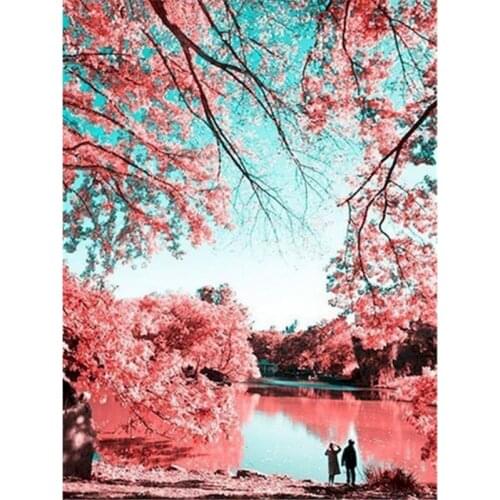 GATYZTORY DIY HandPainted Oil Painting Paint By Numbers For Adults Children Landscape Picture Paint Home Decoration Unique Gift