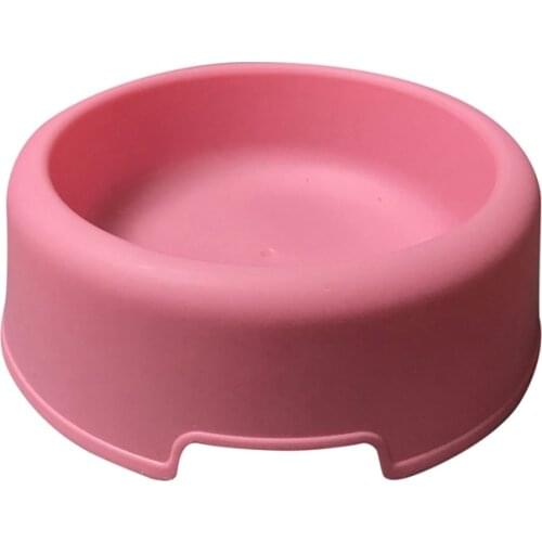 Pet Resin Round Bowl Basic Food Dish And Water Feeder For Dogs And Cats Easy To Clean