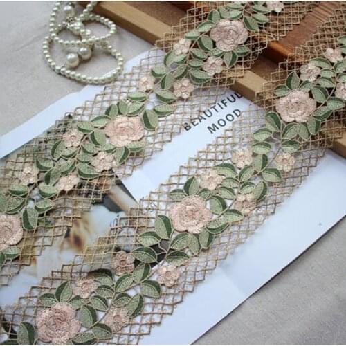 1 Meter Chinese Style Lace Trim Lace Applique Luxury Polyester Lace Fabric for Clothes Home Textiles Apparel Sewing 10cm