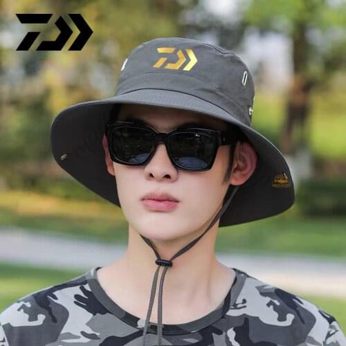 Daiwa Summer Sun Protection Fishing Hat 2020 Outdoor Sports Waterproof Breathable Fisherman Hat Anti-ultraviolet Sun Hat