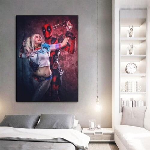 Marvel Superhero Avengers Comic Canvas Painting Sexy Woman Posters and Prints Movie Wall Art Pictures for Living Room Home Decor