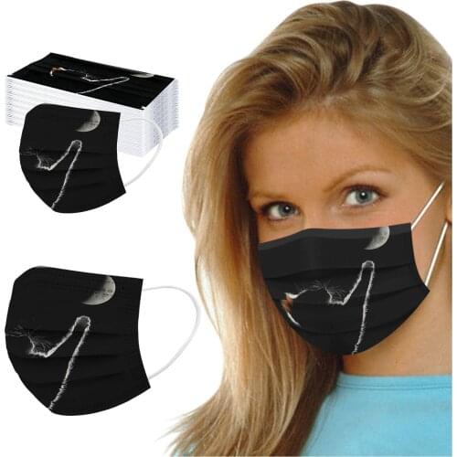 Disposable Face Mask 50pcs Skin Care Cartoon Print Soft Masks For Adults Mascaras Faciais Mask Facemask Beauty Face Skincare