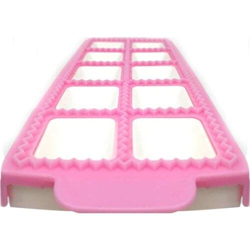 10-Hole Plastic Ravioli/Pierogi/Dumpling Maker Wrapper Empanada Press Mold Dough Cutter Pie Ravioli Dumpling Mould