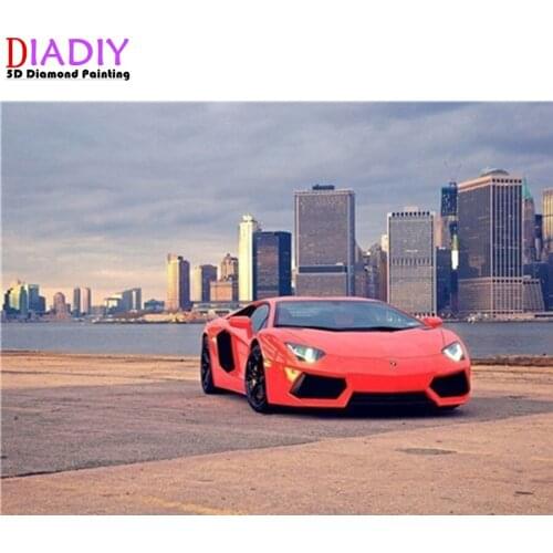 Full Square Diamond Mosaic Car 5D Diamond Painting Cross Stitch diamond Embroidery Picture Of Rhinestones Resin Drill Handmade