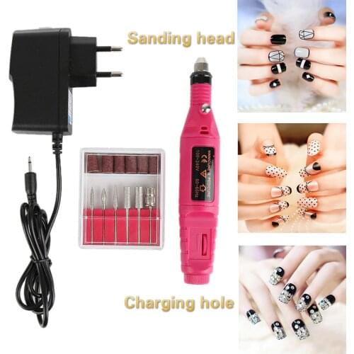 Professional mini Electric Nail Drill Machine Nail Art Polish Grinding Manicure Tool remove dead skin PedicureNail Machine TSLM1