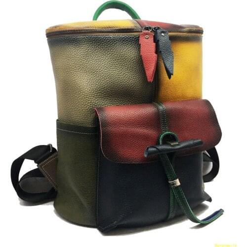 Purple spirit bird Womens Designer Backpacks